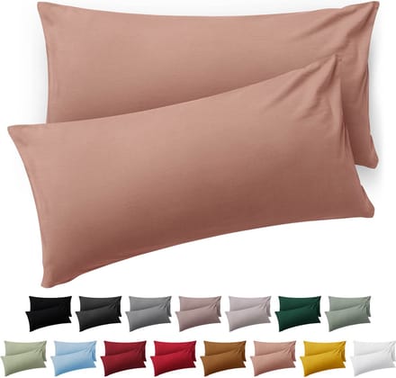 Blumtal Kussensloop Microvezel Kussenhoes 40 x 60 cm - Roze - Met Rits - Set van 2