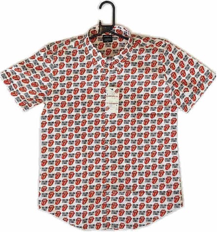 Rolling Stones Shirt -S- Tongue And Text Wit