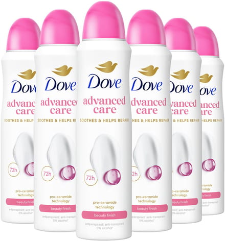Dove - Anti-Transpirant Deodorant Spray - Advanced Care - Beauty Finish - 6 x 150 ml