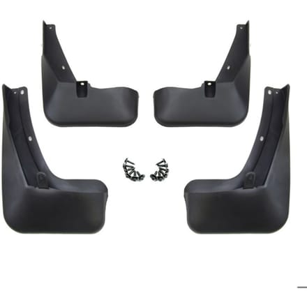Spatlappen - J&J Automotive - Volkswagen Tiguan II - 4 stuks - Zwart - Duurzaam - Wasbaar