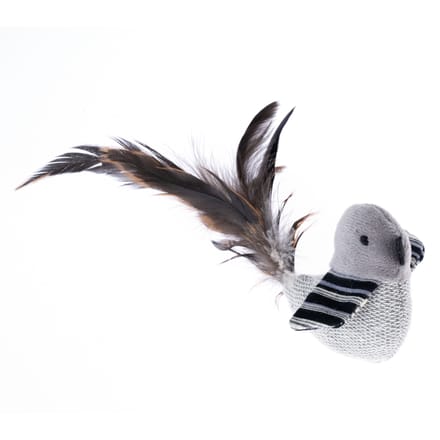 TIAKI kattenspeeltje vogel met veren