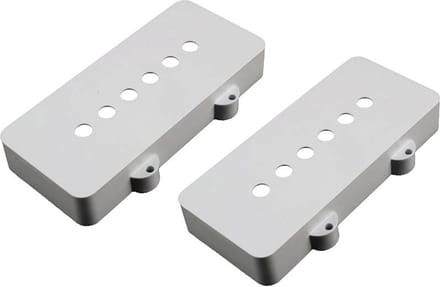 Allparts PC6400050 pickup covers voor Jazzmaster, verouderd wit, set van 2