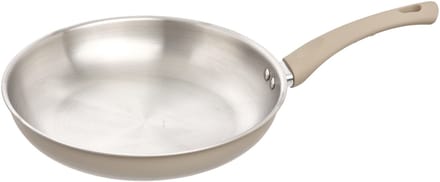5Five koekenpan Paris - D28 cm - RVS - aluminium - beige/zilver - pannen - alle warmtebronnen