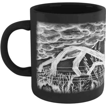 Stranger Things Mind Flayer Drawing Mug - Black