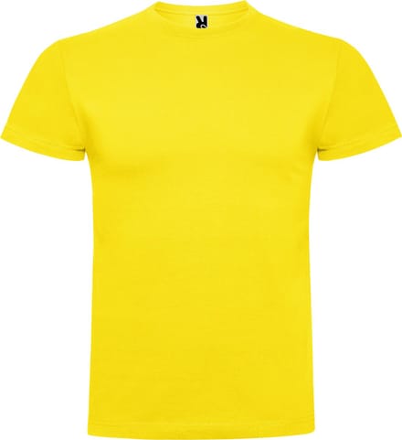 4 Pack Geel t-shirts Roly Braco 180 gram Premium maat M