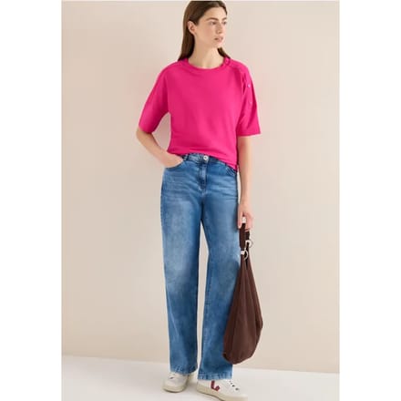 Shirt met knoopdetail