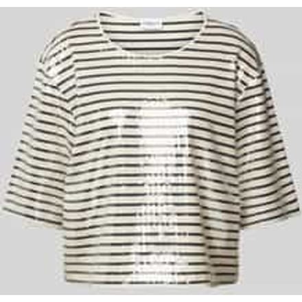 T-shirt met pailletten, model 'GARDONE'