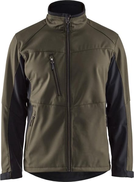 Blåkläder 4950-2516 Softshell Jack Groen/Zwart maat 4XL