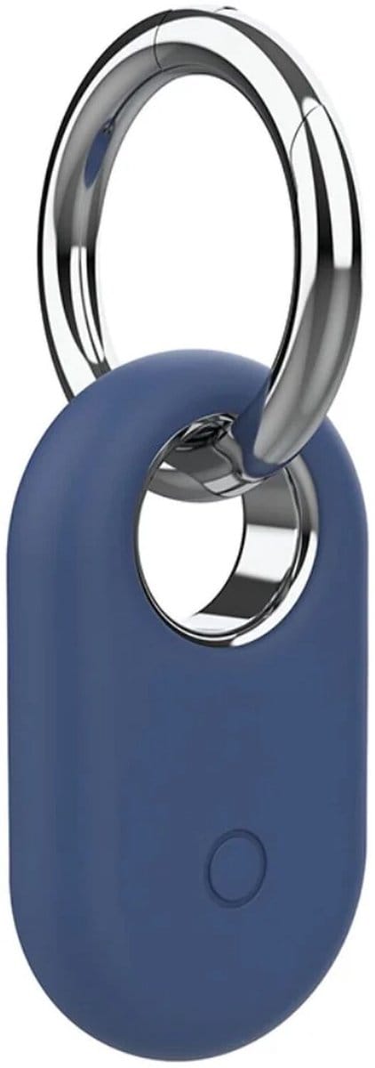 Samsung Galaxy SmartTag 2 Hoesje Siliconen met Ring Blauw