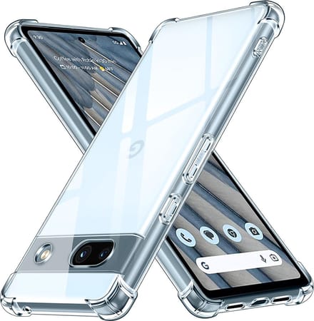 Hoesje geschikt voor Google Pixel 7a - Techsuit Shockproof Silicone Back Cover - Transparant