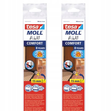 Tesa Tesamoll Comfort - Zelfklevend Borstelprofiel - 1m - Bruin