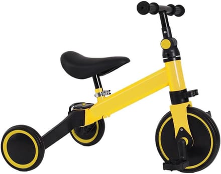 Loopfiets Kinderen - Driewieler Peuters - Leren Fietsen - 3-in-1 Ontwerp - 60 x 42 x 49 cm - Rood