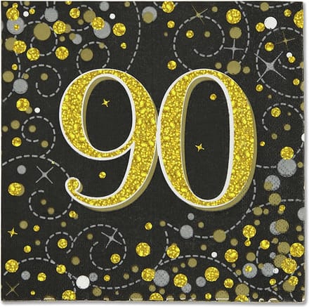 Oaktree - Servetten - 90 jaar Zwart Goud (16 stuks)