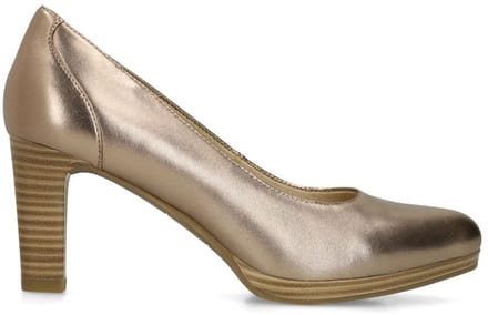 No Stress - Dames - Bronzen leren pumps - Maat 36