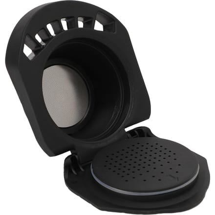 Herbruikbare Capsule Adapter PP Plastic Navulbare Koffiemachine Capsule Converter met Lepel en black