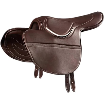 Zadel voor paard met halve boom van leer Premier Equine Racing