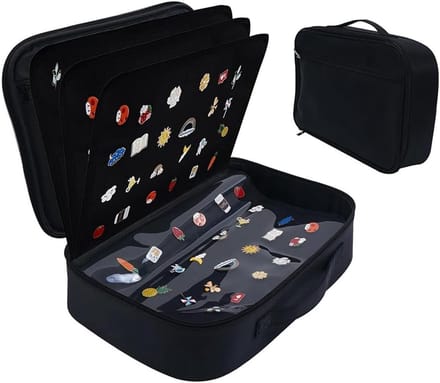 Pin Presentatiezak - Sieraden Tas - Sieraden Tonen - Stevige Constructie - 38 x 25 cm - Zwart Bruin