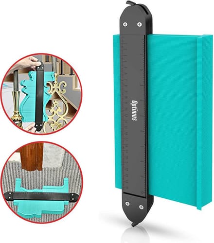 Professionele Aftekenhulp met 2 Locks - 25cm x 8cm - Hoekmeter - Profieldiepte meter - Meethulp - Profielmal - Profielmeter - Laminaat legset