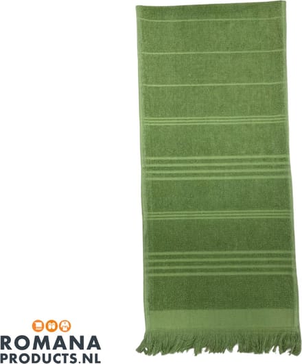 Romana Products Lepeldoek/shawl - Doek voor sauna - Terry Groen 30x130 cm