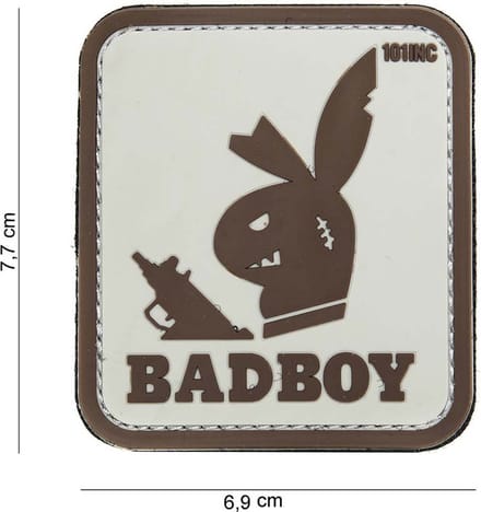 101 Inc Embleem 3D Pvc Badboy Beige 14044