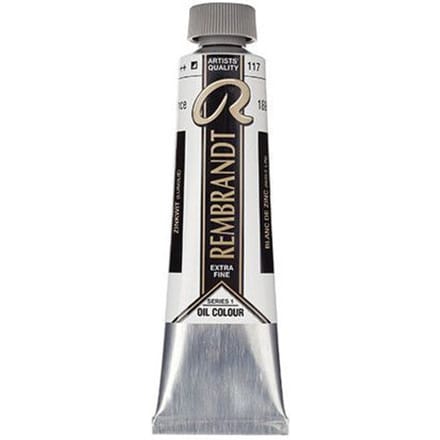 Rembrandt Olieverf Tube 40 ml Zinkwit (Lijnolie) 117