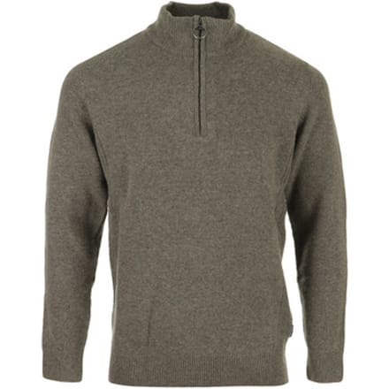 Barbour Half Zip Trui Wol Taupe - Maat S - Heren - Quarter zip