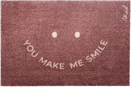 Mad About Mats - AVA - SMILE - deurmat - schoonloop/scraper - wasbaar - 50x75cm