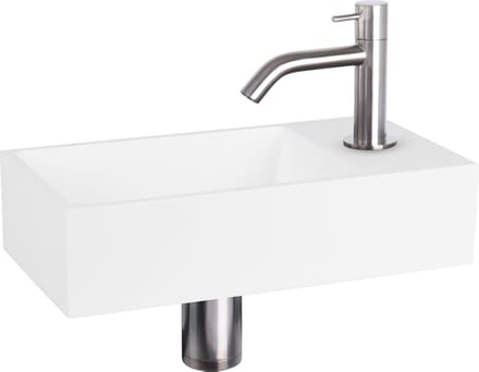 Differnz Fonteinset Mix&match Solid S Gebogen Mat Chroom