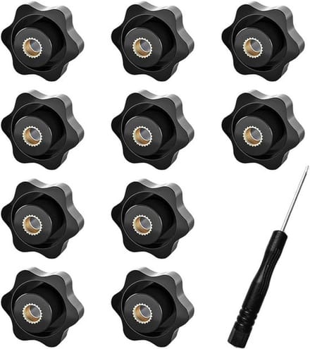 Dailygoody - Stermoer M6 - Kartelmoer - Klemknop - 10 stuks