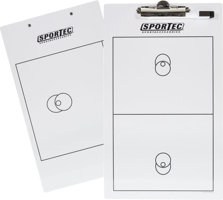 Sportec Coachblok - wit/zwart Korfbal