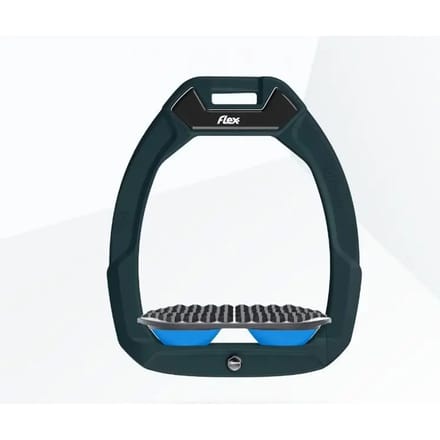 Veiligheidsstijgbeugels voor endurance rijden Groen/Grijs/Blauw Flex-On Safe-On
