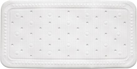 Kreta Badmat anti slip- Wit - Kela