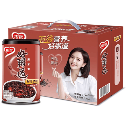 Yin Lu Hao Zhou Dao zwarte rijstepap 280 g x 12 blikjes