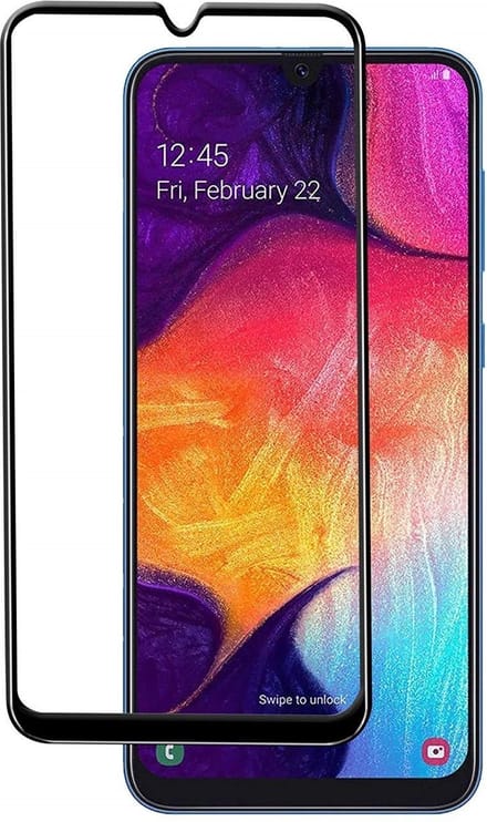 Screenprotector - Geschikt voor Samsung Galaxy A30 - Full Cover - Beschermglas - Gehard Glas - Tempered Glass - Screen Protector