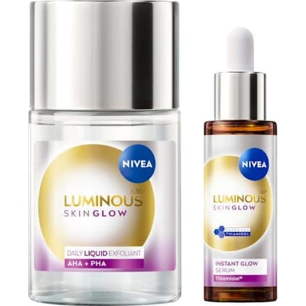 NIVEA Luminous Skin Glow Liquid Refiner &amp; Serum 100 ml + 30 ml