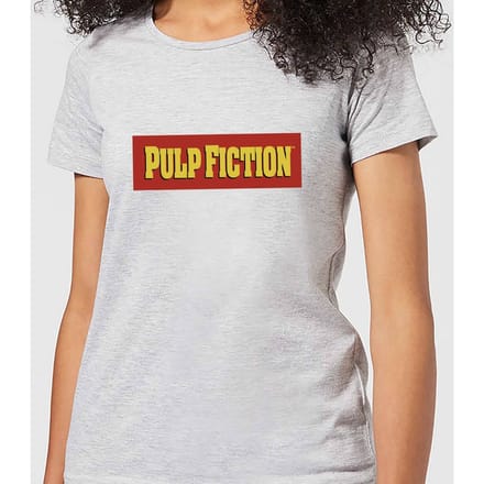Pulp Fiction Logo Dames T-shirt - Grijs - M