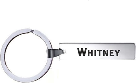 Sleutelhanger Met Naam - Whitney - RVS
