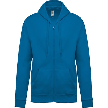 Kariban Sweater met rits en capuchon K479 - Tropical Blue - S