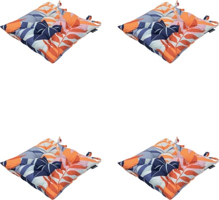 Madison - Zitkussen - Universeel - 4 stuks - 46 x 46 cm - Iven Indigo - Tuin - Toscane