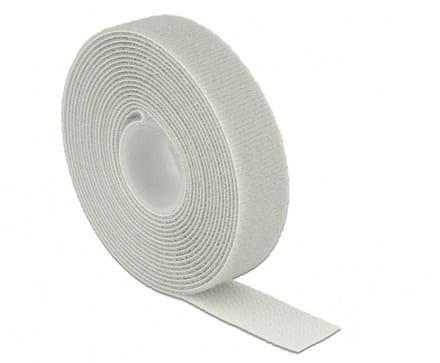Klittenband rol 20mm / grijs (3 meter)