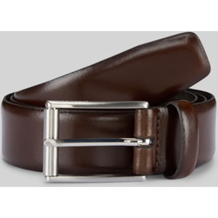strellson Leren riem Men's Belt W100 Dark Brown donkerbruin