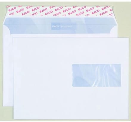 Elco envelop Premium C5 FSC 100 gram met venster rechts 500 stuks