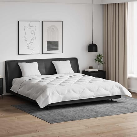 vidaXL - Dekbed - met - kussen - 3 - st - Wit - Microvezel