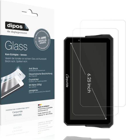 dipos – 2x Pantserfolie geschikt voor Carpuride W602BS | 9H Screenprotector