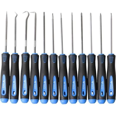 Brilliant Tools BT542080 Haak- en schroevendraaierset, 12-delig