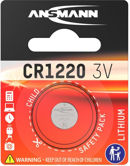 Ansmann Lithium CR 1220, 3 V Battery Wegwerpbatterij Lithium-Ion (Li-Ion)