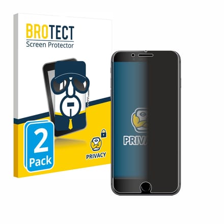 BROTECT - privacy screenprotector voor Apple iPhone 8 Plus - Folie Beschermfolie Blauwlichtfilter 2 Stuks