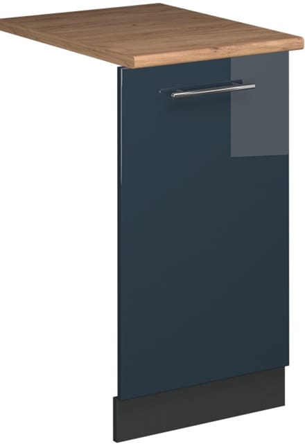 Vicco Fame-Line Vaatwasserfrontpaneel – 45 cm, WB Eik Donkerblauw hoogglans