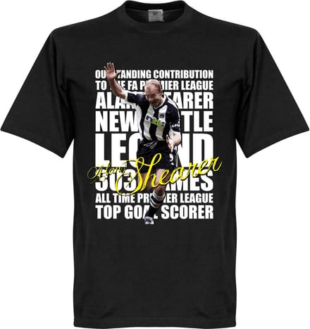 Shearer Legend T-Shirt - Zwart - Kinderen - 152