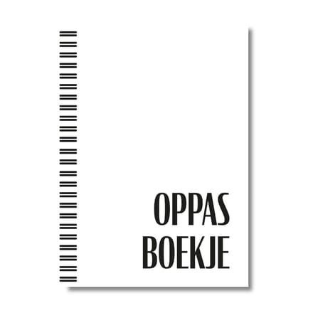 less is MOORE | Oppasboekje - Opvangboekje | A5-formaat